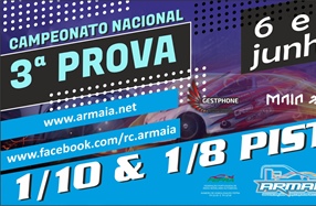 3ª Prova do Campeonato Nacional 1/10 200 e 1/8 Pista
